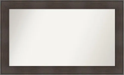 Vista 70 de Amanti Art Espejo personalizado, espejo de baño de veta de madera rústica William, espejo de pared o espejo de tocador de baño sobre el fregadero