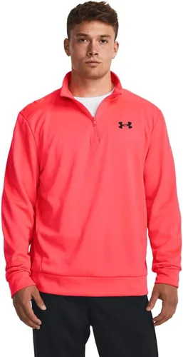 Vista 3 de Under Armour Sudadera con capucha para hombre Armourfleece con cremallera de 1/4 (001) Negro / Negro