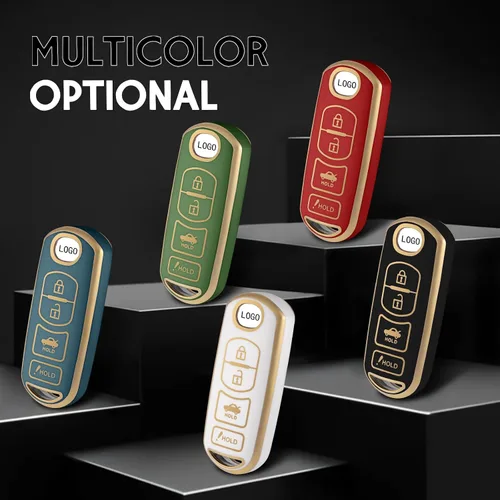 Vista 7 de Funda de TPU suave para llavero compatible con Mazda 3 6 8 Miata MX-5 CX-3 CX-5 CX-7 CX-9 2/3/4 botón sin llave control remoto llave inteligente