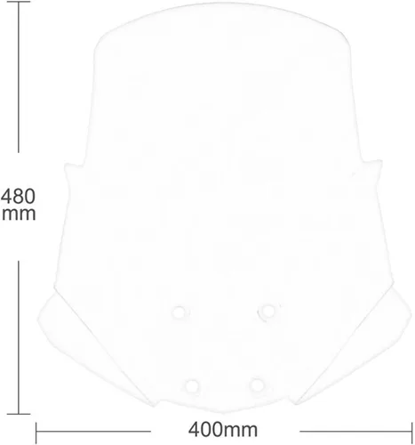Vista 2 de Parabrisas delantero compatible con Versys-X KLE 300 ABS Versys X300 KLE300 2017-2021 (color : transparente (transparente), tamaño: 7)