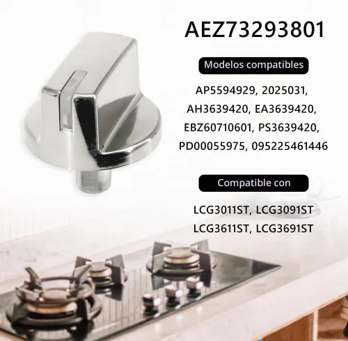 Vista 4 de AEZ73293801 - Perilla de estufa para horno de gas, conjunto de perilla de control (5 piezas)