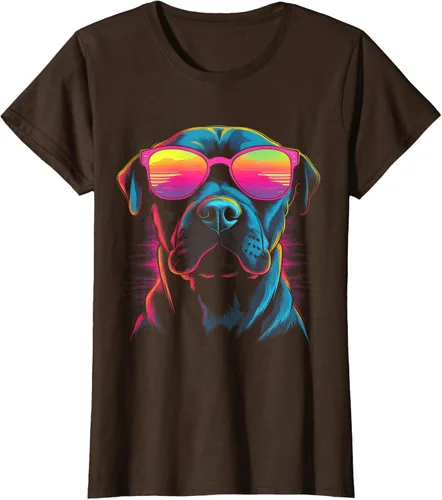 Vista 15 de Pit Bull Mom Dog Lover Colorido Artistic Pitbull Owner - Camiseta para mujer, Negro