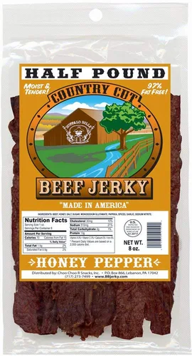 Vista 6 de Buffalo Bills 8oz Barbacoa Country Cut Beef Jerky Pack (carne seca húmeda y tierna)