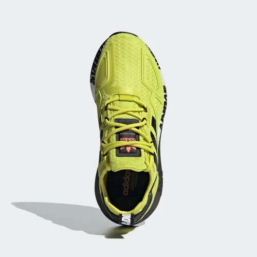 Vista 3 de adidas ZX 2K Boost Zapatos para niños Acid YellowCore BlackCloud White