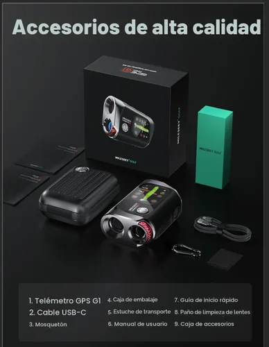 Vista 9 de MILESEEY G1 Touchscreen & GPS Rangefinder with 43000+ Built-in Golf Courses