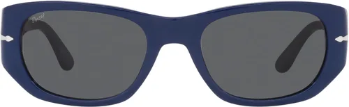 Vista 3 de Persol Unisex Sunglasses Black Frame, Green Lenses, 52MM