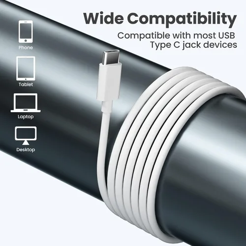 Vista 6 de Paquete de 4 auriculares USB C con cable, auriculares estéreo de alta fidelidad con micrófono, control remoto en el oído para Samsung Galaxy S23 S22