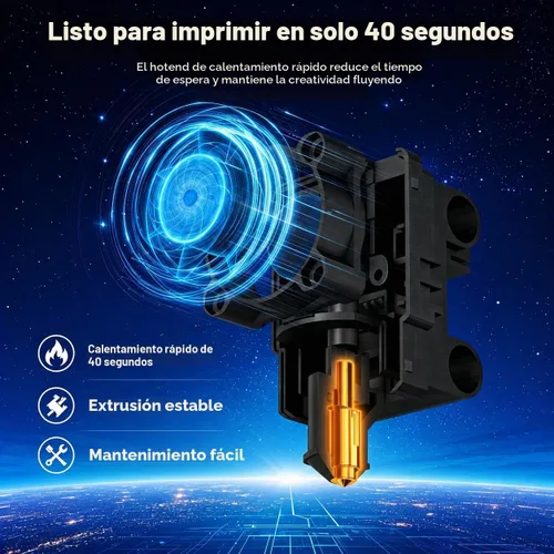 Vista 8 de Impresora 3D Entina Tina2 Plus, impresión rápida de 9.843 in/s, control de aplicación WiFi Azul profundo