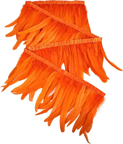 Vista 38 de THARAHT 50 Plumas de Cola de Gallo Naturales de 12-14 Pulgadas (30-35 cm) a Granel para Manualidades, Atadura de Moscas, Boda, Plumas para Fiestas