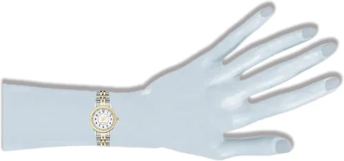 Vista 2 de Tienda Essentials Reloj de pulsera de dos tonos fácil de leer para mujer