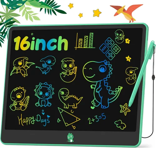 Vista 10 de Hockvill Tableta de escritura LCD de 12 pulgadas, juguetes para niños y niñas, almohadilla de dibujo para niños de 3, 4, 5, 6, 7 años, tablero