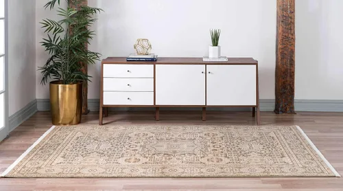 Vista 3 de Unique Loom Palace Collection - Alfombra rectangular (2 pies 2 pulgadas x 3 pies 1 pulgada, verde claro/marrón)