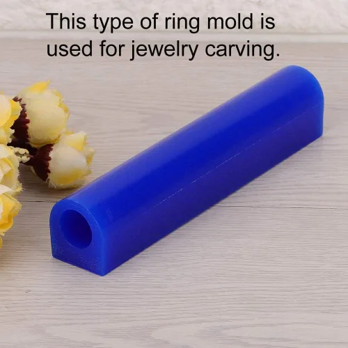 Vista 3 de Tubo de anillo de cera para tallar anillos duros, herramienta de tubo de escultura tallada para hacer joyas, fundición de cera para hacer anillos