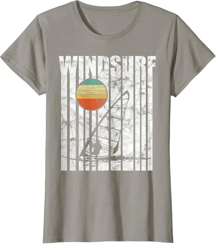 Vista 32 de Camiseta vintage de windsurf con regalo vintage de windsurf, Negro, S