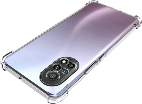 Vista 4 de USTIYA Funda para Huawei Nova 8 Clear Crystal TPU Cuatro Esquinas Cubierta Proteger Cámara Llanura Transparente Suave Teléfono Funda Protectora