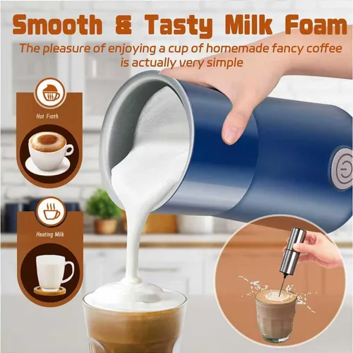 Vista 3 de Espumador Simple de Leche Seydere, vaporizador y espumador de leche 2 en 1, vaporizador eléctrico de leche, calentador de leche y máquina de espuma