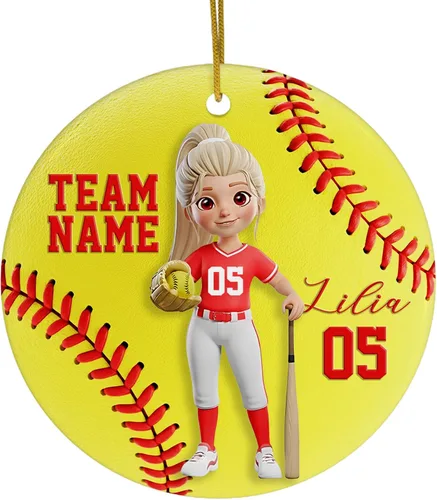 Vista 15 de FLOCHIL Adornos Personalizados de Bailarina de Navidad 2025 para Niña, Adornos Personalizados de Bailarina para Árbol de Navidad, Regalo