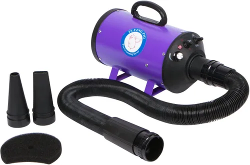 Vista 9 de Flying One High Velocity 4.0 HP Motor perro Pet Grooming Force secador w/calentador, Verde