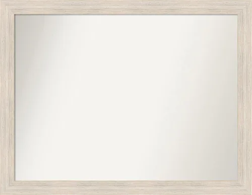 Vista 150 de Amanti Art Espejo personalizado, espejo de baño estrecho Alexandria White Wash, espejo de pared o espejo de tocador de baño sobre el fregadero