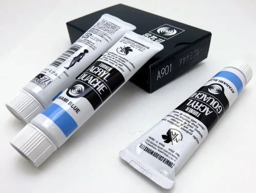 Vista 3 de Turner Color Gouache Evangelion 20th Anniversary Ayanami Blue Juego de 3, 0.7 fl oz (0.7 fl oz) (No. 6)