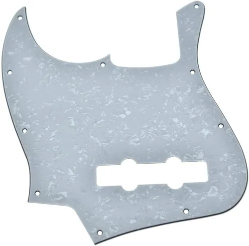 Vista 8 de KAISH Lefty 4 cuerdas J Bass estilo Golpeador zurdo Bass Pick Guard Scrach Plate para USA/México Jazz J Bass Aged Pearl