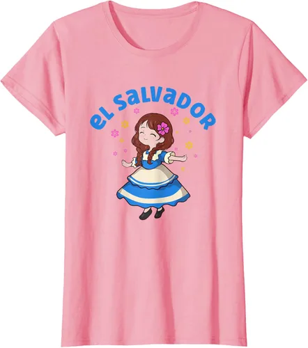 Vista 10 de Camiseta de mujer hispana con bandera salvadoreña de El Salvador Orgullosa, Negro