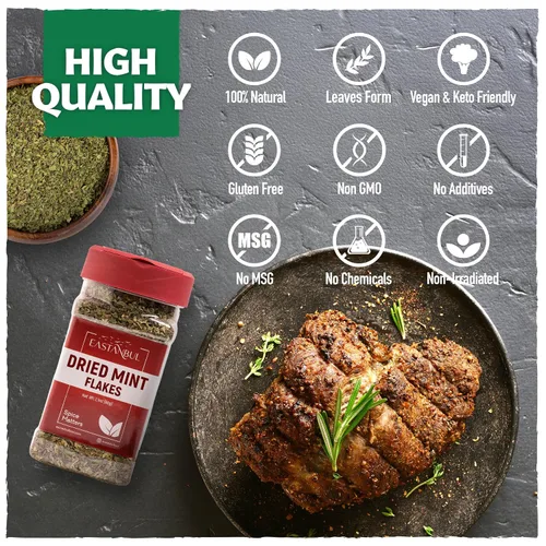 Vista 9 de Eastanbul - Menta seca para cocinar, natural, sin gluten, 2.1 onzas Hojas de menta, perfectas para hojas sueltas de té, condimento de hierbas