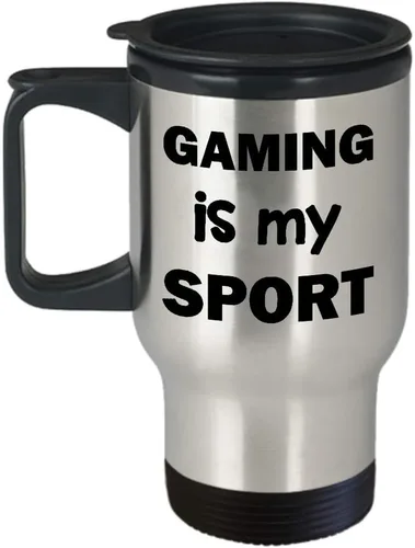 Vista 3 de Idea de regalo de apreciación para diseñador de videojuegos – Gaming Is My Sport – divertido y bonito regalo de viaje taza de café aislado vaso