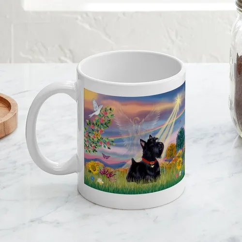 Vista 5 de CafePress Cloud Angel & Scotty Taza de café de cerámica (11 oz)