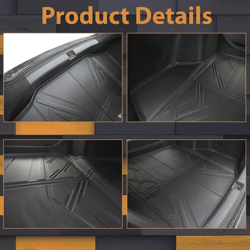 Vista 3 de Revestimiento de carga para Honda Accord Sedan 2018-2026 (Gasolina y Híbrido) - AOMSAZTO Alfombra de carga personalizada para Accord
