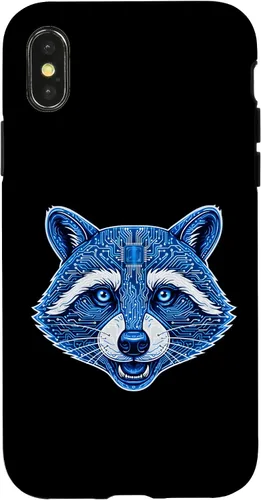 Vista 5 de Raccoon Electronic Computer Circuit CPU Art Case for iPhone 17