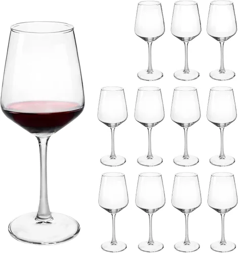 Vista 8 de Juego de 6 copas de vino, 12 onzas, duraderas, para bodas, fiestas, lavavajillas
