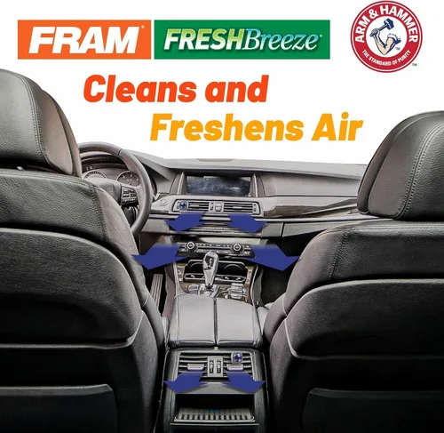 Vista 7 de Filtro de aire de cabina FRAM Fresh Breeze con bicarbonato de sodio Arm & Hammer, CF10363 para vehículos Jeep