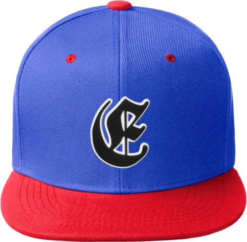 Vista 452 de Daxton Gorra clásica con visera de billete plano con letras del alfabeto inglés antiguo de la A a la Z