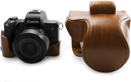 Vista 10 de kinokoo Funda de piel sintética completa para Canon EOS M50 0.591-1.772 in