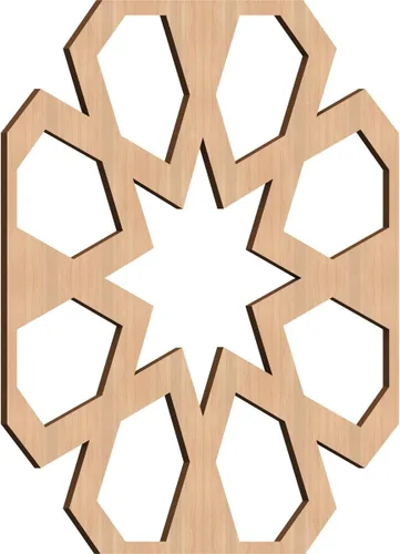 Vista 48 de Jackson Decorative Fretwork Wood Wall Panels, Large, 23 3/8" W x 23 3/8" H x 1/4" T, Cherry