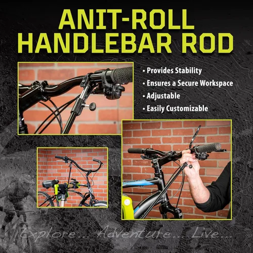 Vista 6 de Kilimanjaro Soporte de reparación de bicicletas – Soporte de mantenimiento de bicicleta resistente con capacidad de 100 libras, abrazadera