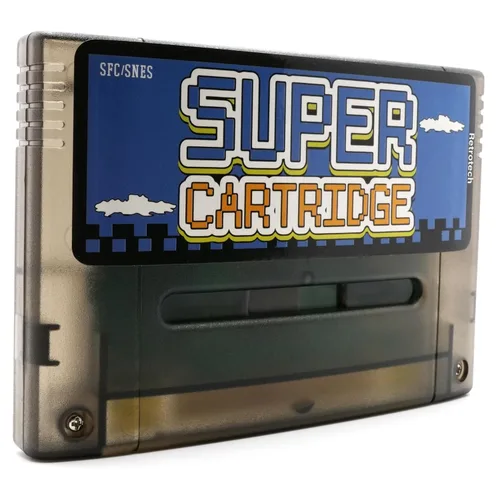 Vista 4 de Retrotech Super 1000 In 1 Game Cartridge for SNES Super Nintendo 16 Bit Game Console - Transparent