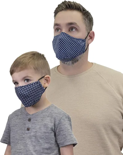 Vista 3 de Mundi Juego de mascarillas unisex para niños con bolsa de malla lavable