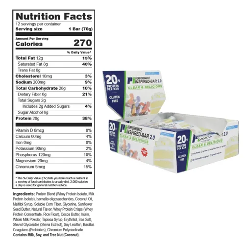 Vista 3 de Performance Inspired Nutrición - Caja mixta de 12 barras de proteína 2.0