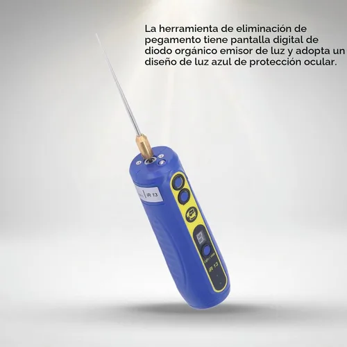 Vista 6 de Herramienta de eliminación de pegamento para pantalla de teléfono, herramienta de eliminación de pegamento eléctrico ajustable de 4 niveles, máquina