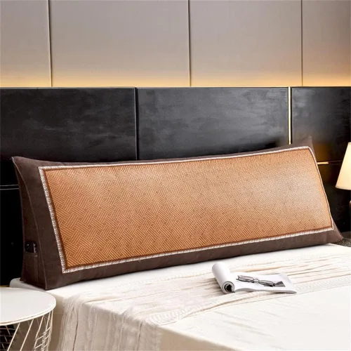Vista 8 de Almohada triangular para cabecero, cojín triangular suave, almohada de lectura, respaldo grande, soporte de posicionamiento, almohada de cuña