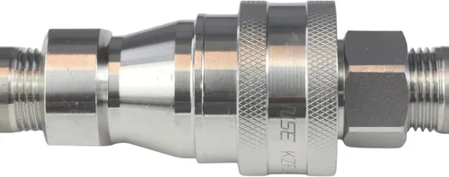 Vista 9 de HFS (R) 1/2" hembra NPT acoplador de desconexión rápida conjunto hidráulico 304 acero inoxidable