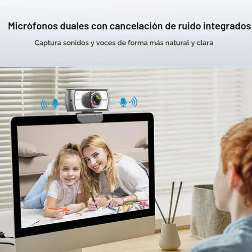 Vista 4 de Cámara web de gran angular, cámara de videoconferencia Spedal 920 Pro de 120 grados, cámara web de transmisión en vivo Full HD 1080P con micrófono