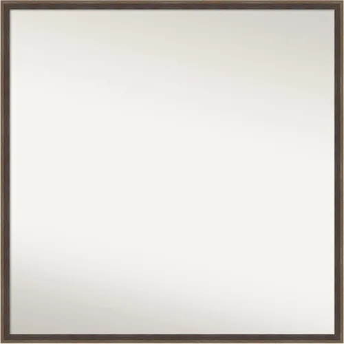 Vista 49 de Amanti Art Brown Bathroom Mirror for Over Sink, 21x33 Custom Made Hardwood Wedge Mocha Rectangle Vanity Mirror, Large Modern Wood Frame, Hangs