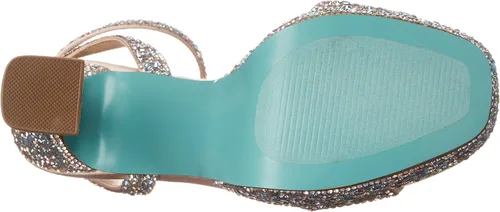 Vista 4 de Betsey Johnson Sandalia de tacón Sb-Beth para mujer Azul