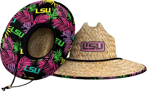 Vista 27 de FOCO - Sombrero de paja con logotipo de equipo universitario de NCAA y estampado floral para hombre