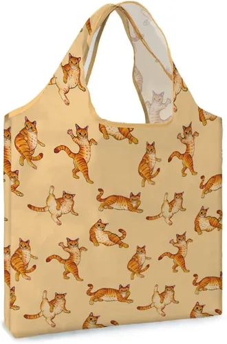 Vista 11 de WIRESTER Bolsa de comestibles reutilizable para mujer, bolsa de compras plegable, bonita bolsa de hombro, bolsa de playa Barnyard Pollo Gallos Verde