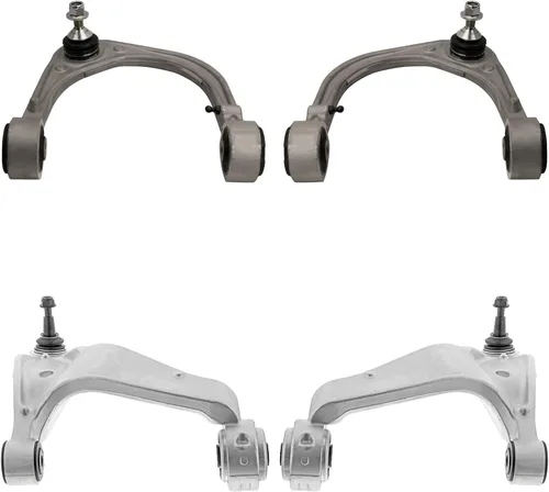 Vista 227 de Detroit Axle - 4 piezas de brazos de control traseros para Ford C-Max, Focus, Mazda 3 5, Volvo C30, C70, S40, V50, 4 brazos de control superiores e