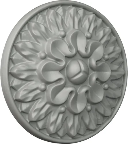 Vista 2 de Ekena Millwork ROS02X02ME Roseta redonda Medway, 5 1/2"OD x 1 1/8"P, imprimado